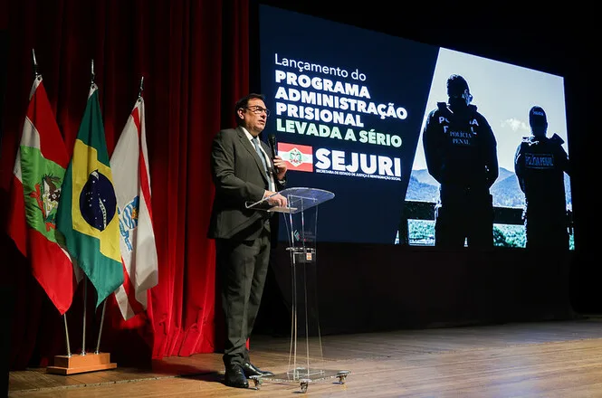 Presidente do TJSC participa do anúncio para investimentos no sistema prisional